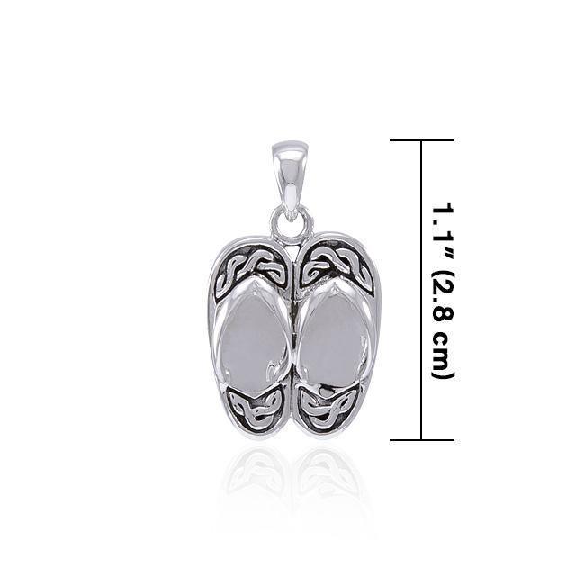 Celtic Knot Sandals Sterling Silver Pendant TPD4621