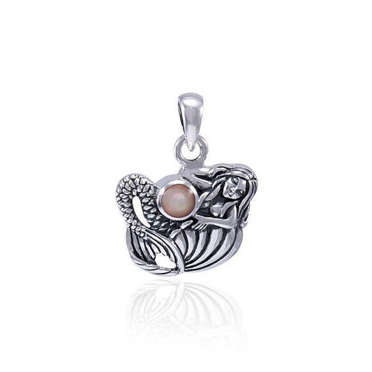 Mermaid Pendant With Stone TPD4623