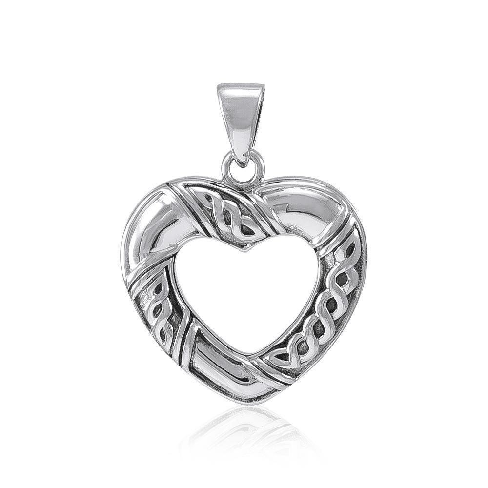 Celtic Knot Heart Silver Pendant TPD4625