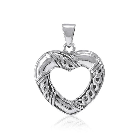 Celtic Knot Heart Silver Pendant TPD4625