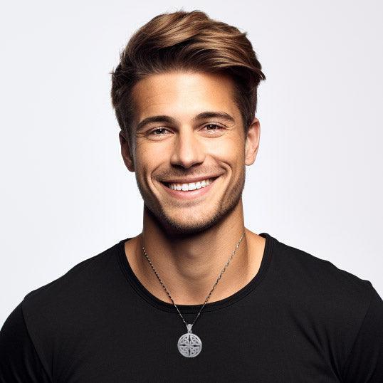 Celtic Trinity Quaternary Knot Silver Pendant TPD4637 - peterstone.dropshipping