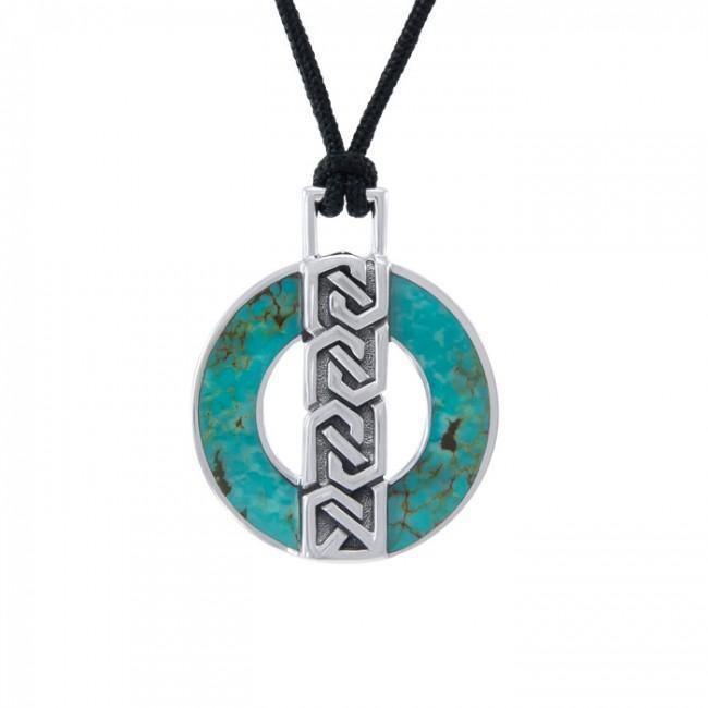 Celtic Ring Gemstone Corded Necklace TPD4676