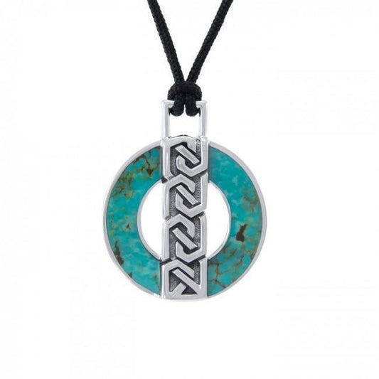 Celtic Ring Gemstone Corded Necklace TPD4676