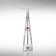 Art Deco Silver Pendant TPD471