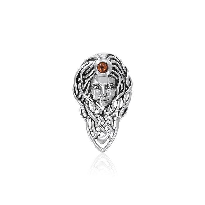 Celtic Queen Maeve Sterling Silver Pendant TPD4734