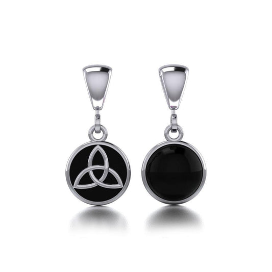 Celtic Triquetra Knot Silver Flip Pendant TPD474