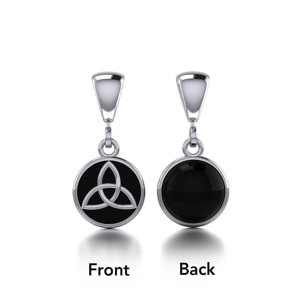 Celtic Triquetra Knot Silver Flip Pendant TPD474