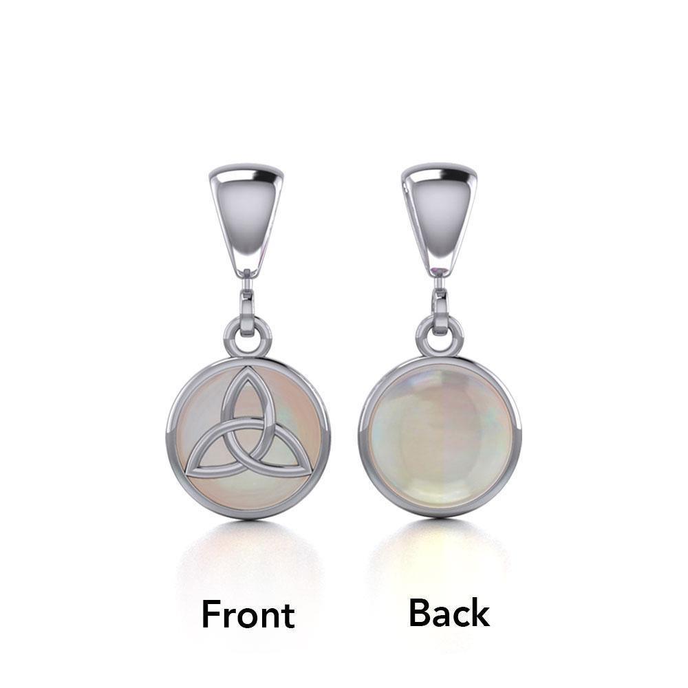 Celtic Triquetra Knot Sterling Silver Flip Pendant TPD474
