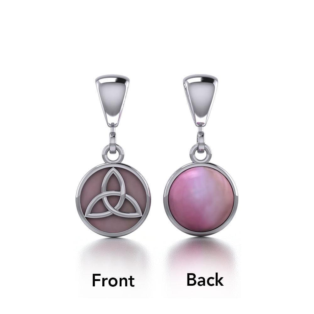 Celtic Triquetra Knot Silver Flip Pendant TPD474