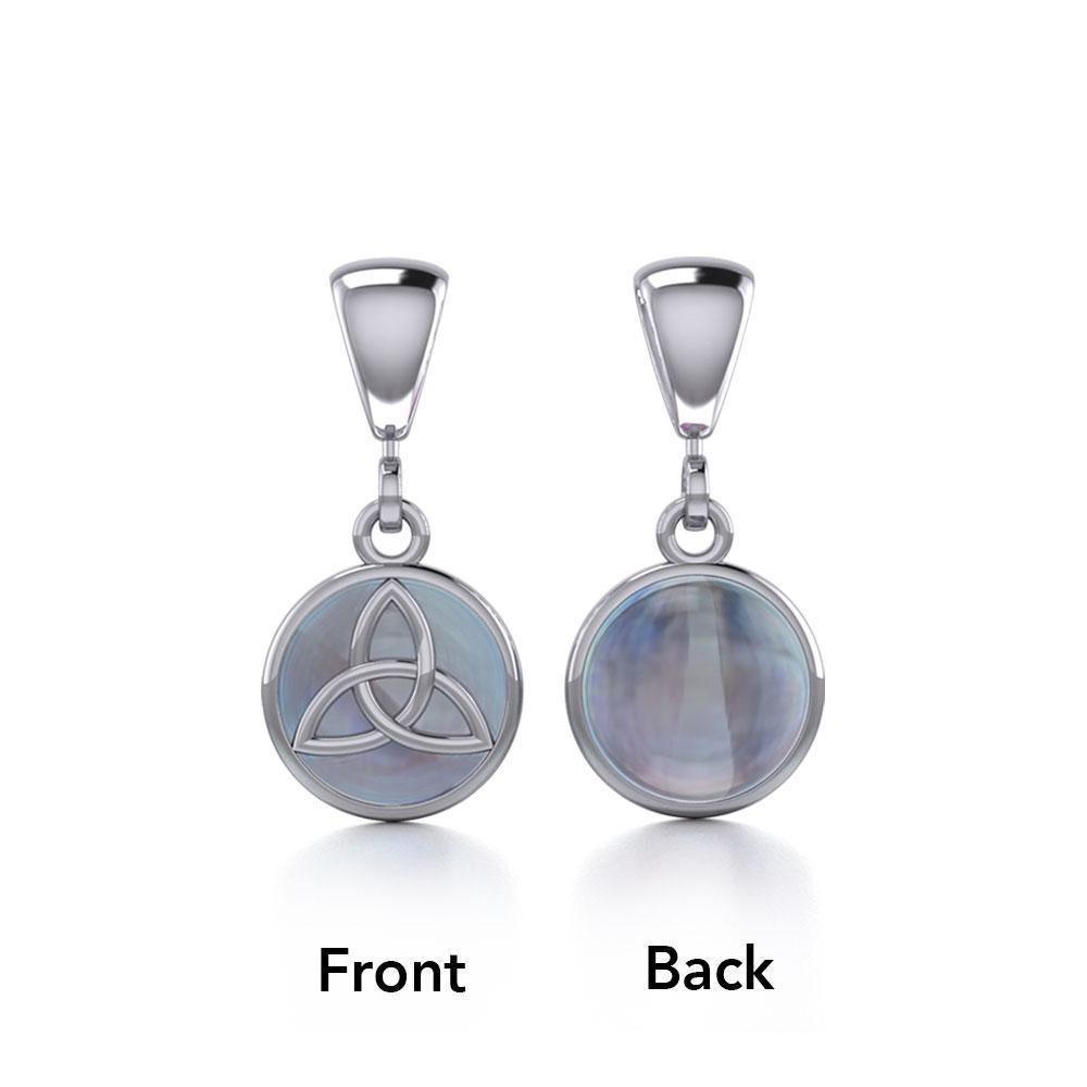 Celtic Triquetra Knot Silver Flip Pendant TPD474