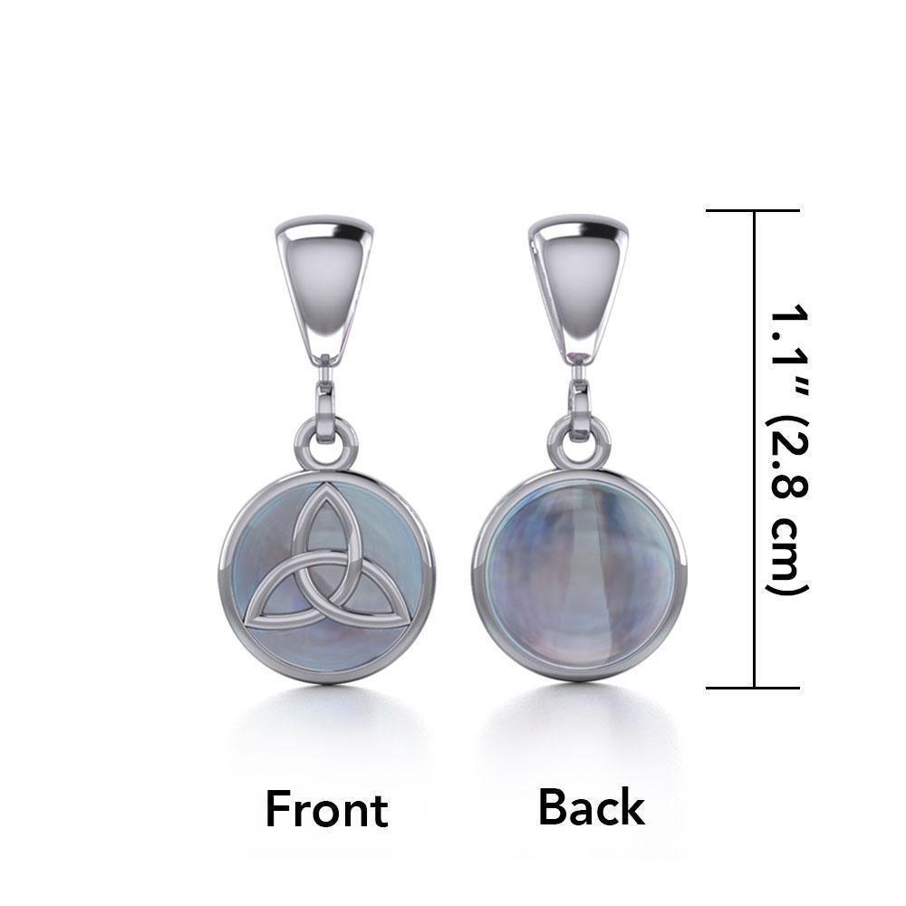 Celtic Triquetra Knot Silver Flip Pendant TPD474