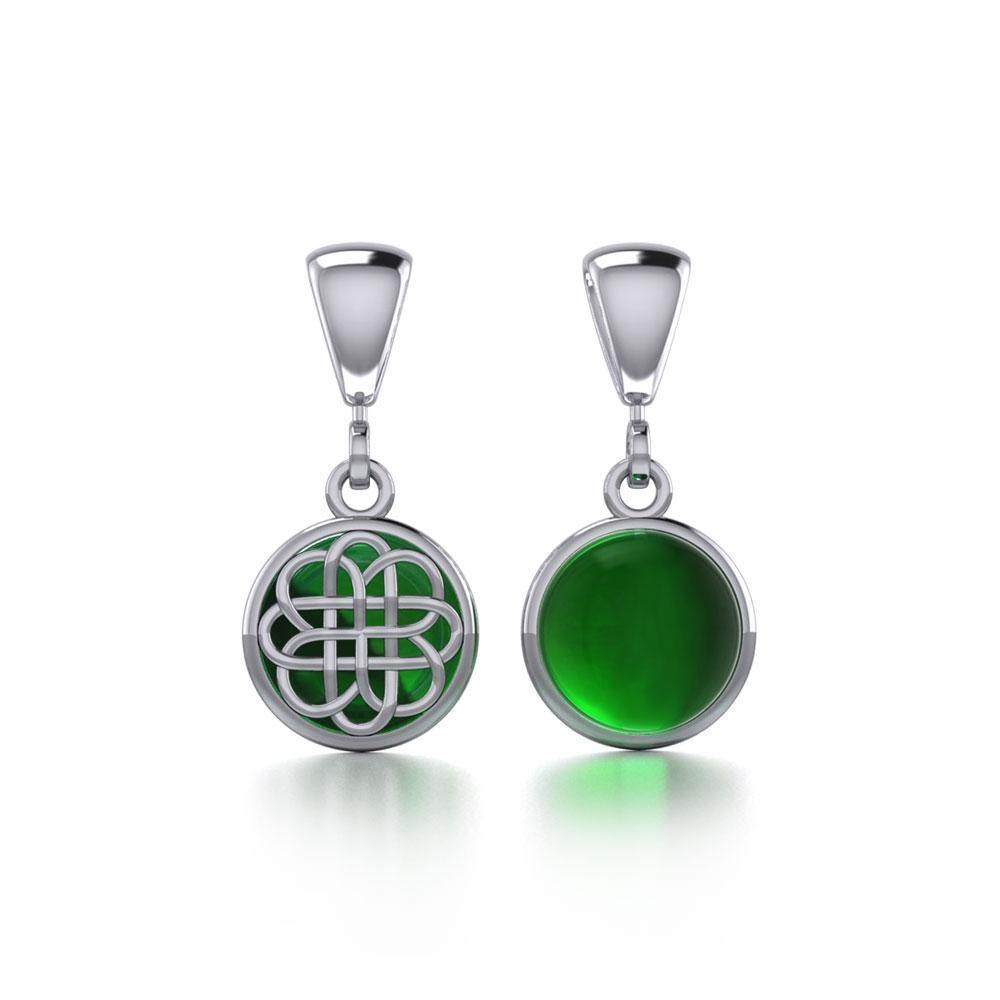 Reversible Celtic Knotwork Silver Pendant TPD475