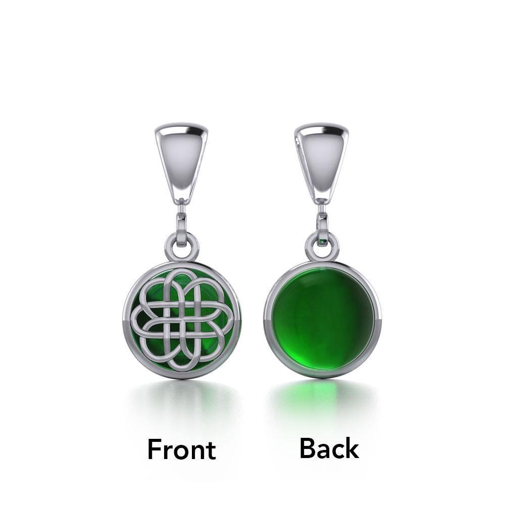 Reversible Celtic Knotwork Silver Pendant TPD475
