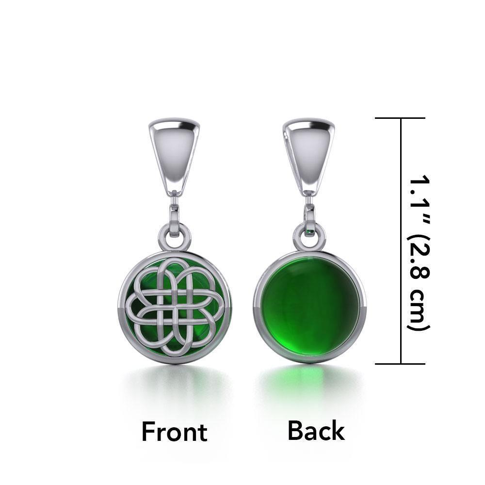 Reversible Celtic Knotwork Silver Pendant TPD475