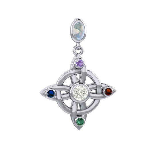 Elemental Witches Knot Sterling Silver Pendant TPD4751