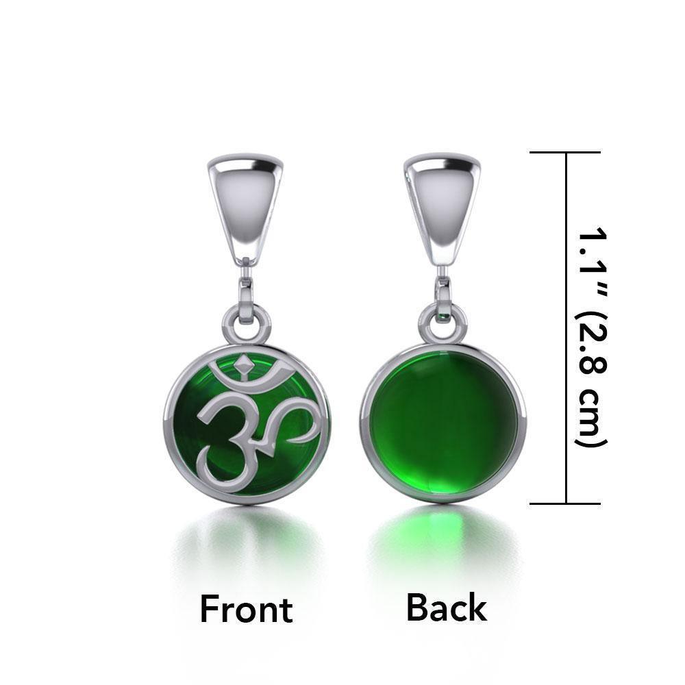 Silver Om Flip Pendant TPD478