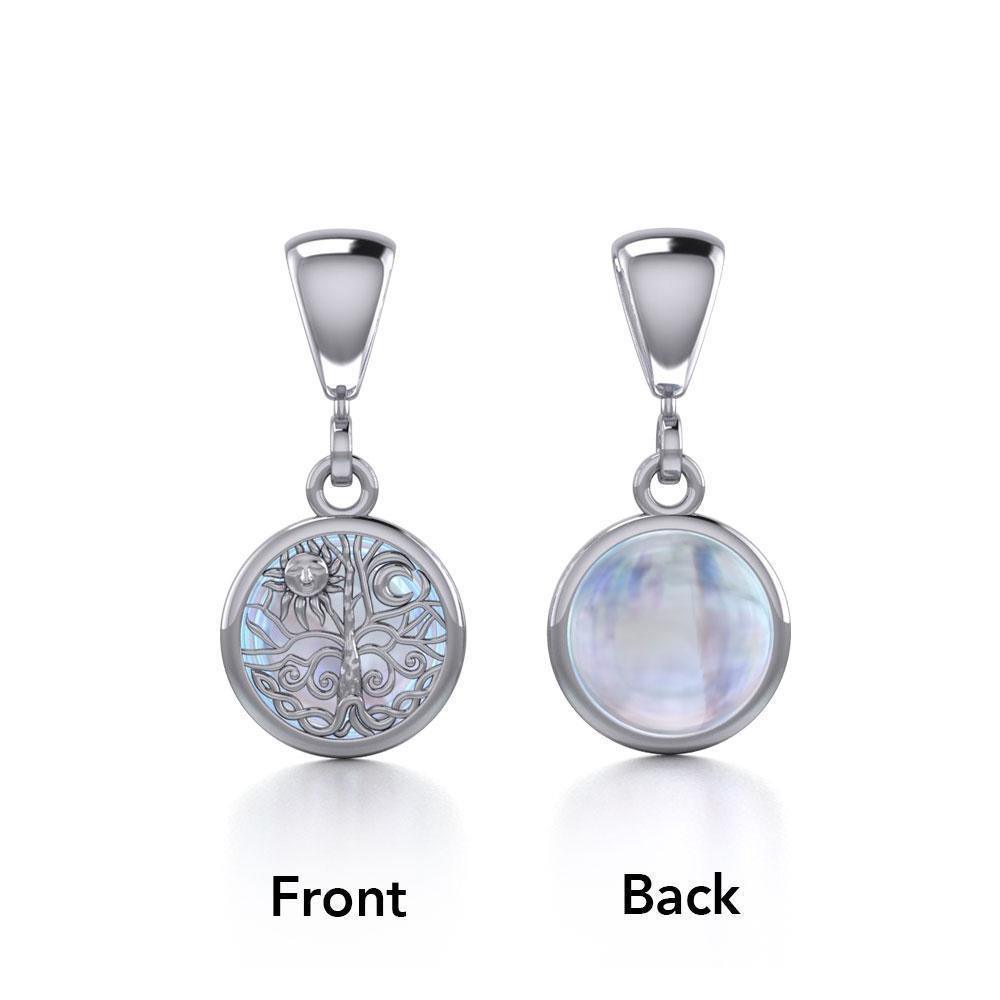 Reversible Earth Cycle Silver Pendant TPD480