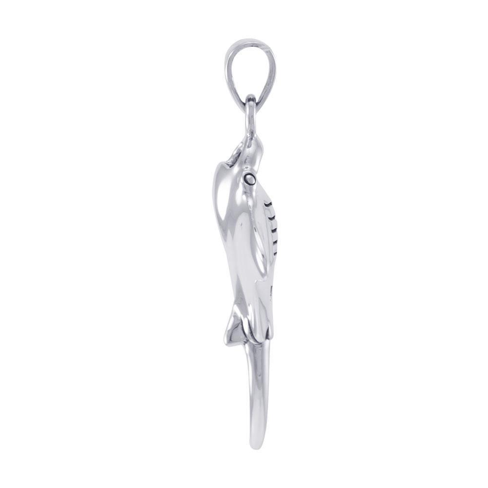 The World of the Magnificent Manta Ray ~ Sterling Silver Jewelry Pendant TPD4823