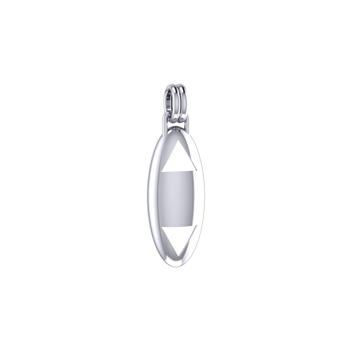 Louvre Triangle Pendant TPD484