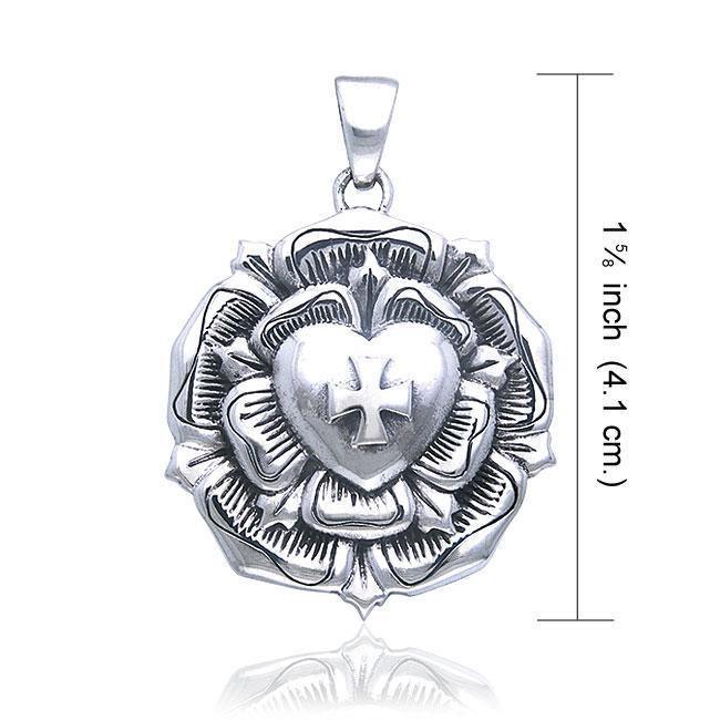 Brigid Ashwood The Rose Celtic Cross Silver Pendant TPD485