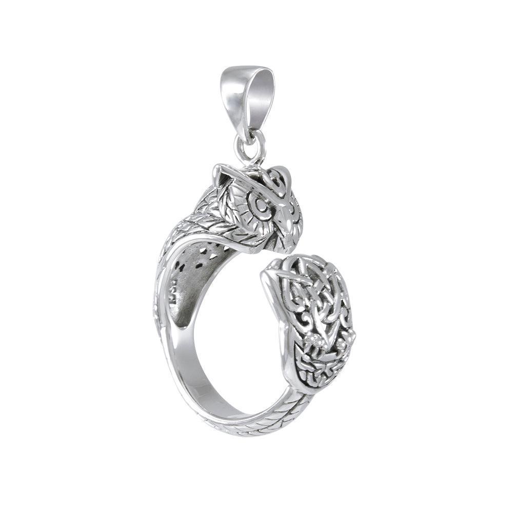 Sterling Silver Celtic Owl Pendant TPD4860