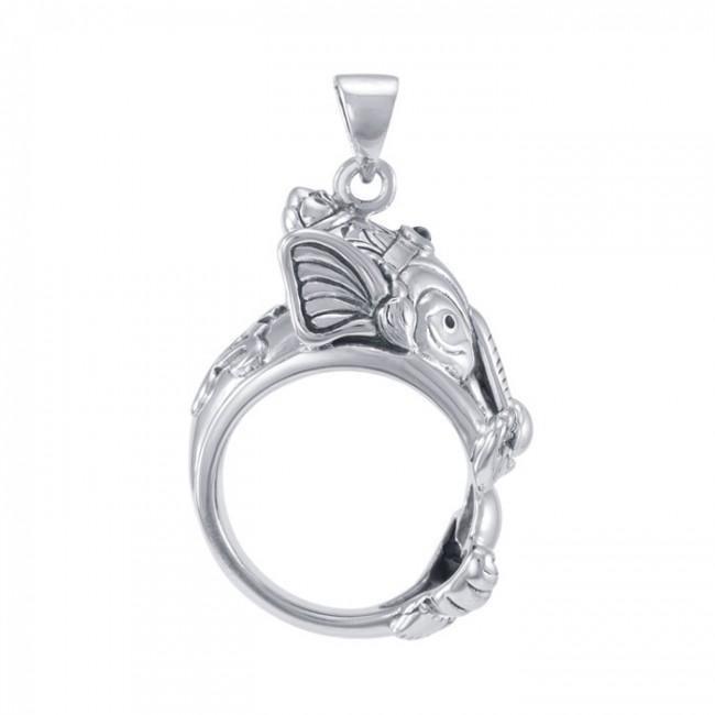 Om Ganesh Silver Pendant TPD4861