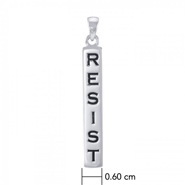 Resist Sterling Silver Pendant TPD4869