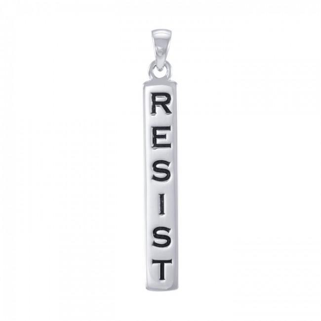 Resist Sterling Silver Pendant TPD4869