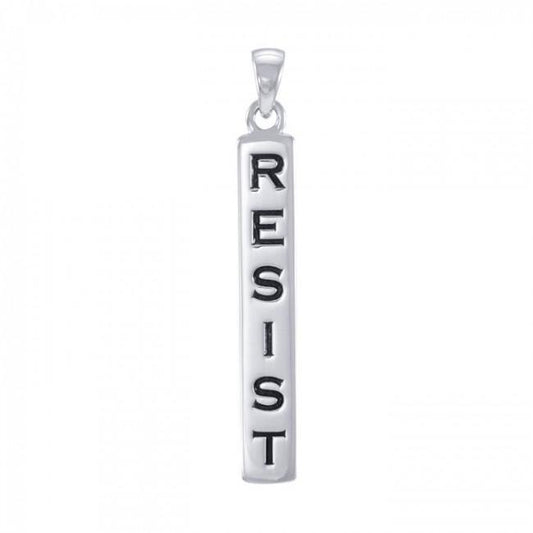 Resist Sterling Silver Pendant TPD4869