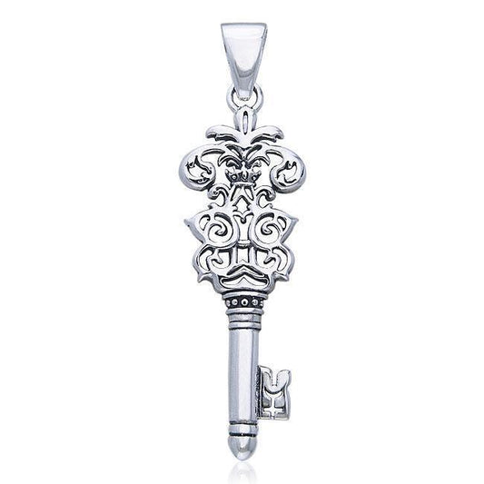 Brigid Ashwood Key of Knowledge Silver Celtic Pendant TPD487