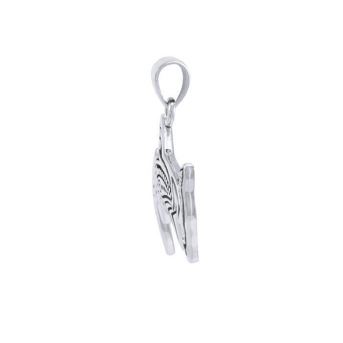 Aboriginal Hammerhead Shark Sterling Silver Pendant TPD4908