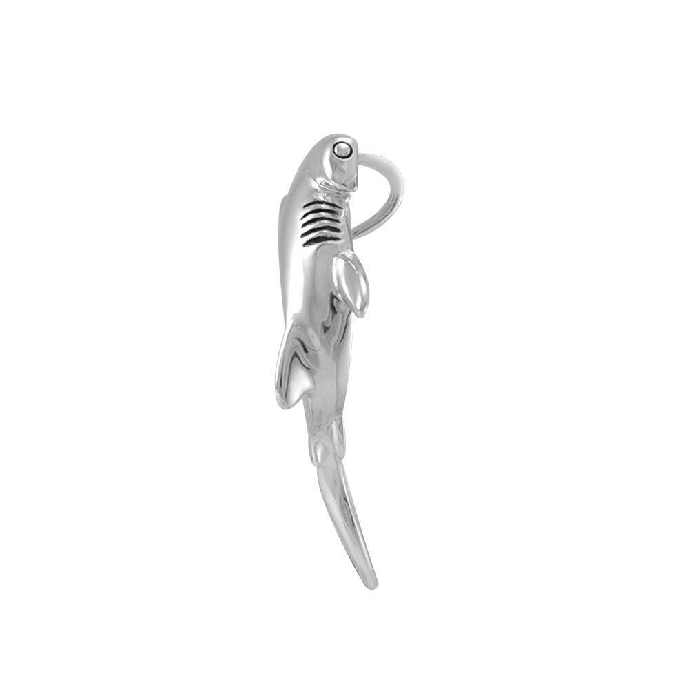Hammerhead Shark Silver with Hidden Bail Pendant TPD5020