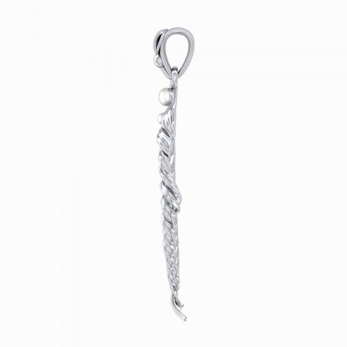 Giant Kelp Sterling Silver Pendant with Pearl TPD5021