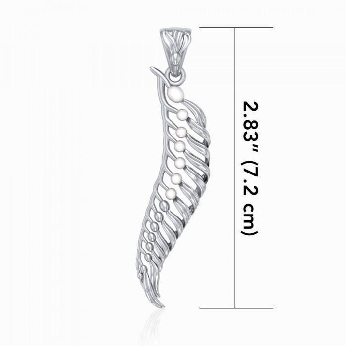 Giant Kelp Sterling Silver Pendant with Pearl TPD5021