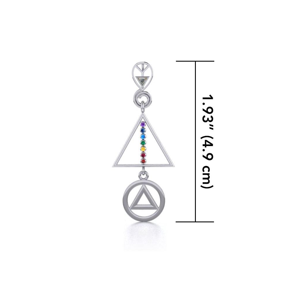 Recovery Chakra Silver Pendant with Gemstone TPD5093