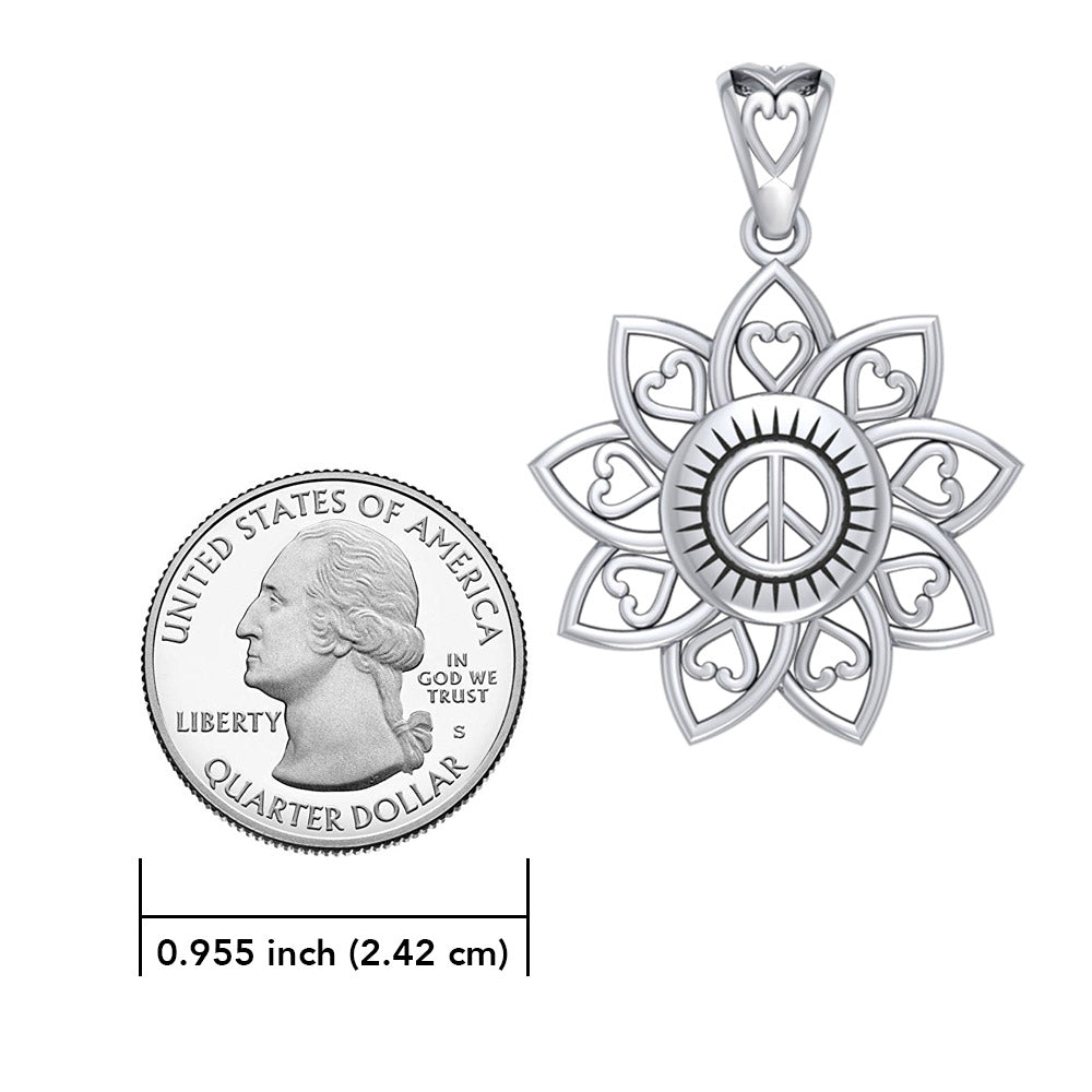 The Flower of Unity Sterling Silver Pendant TPD5132