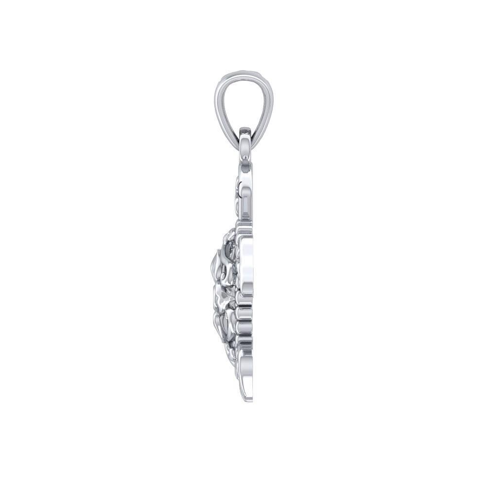 One meaningful step at a time ~ Sterling Silver Sea Turtle Filigree Pendant Jewelry TPD5139