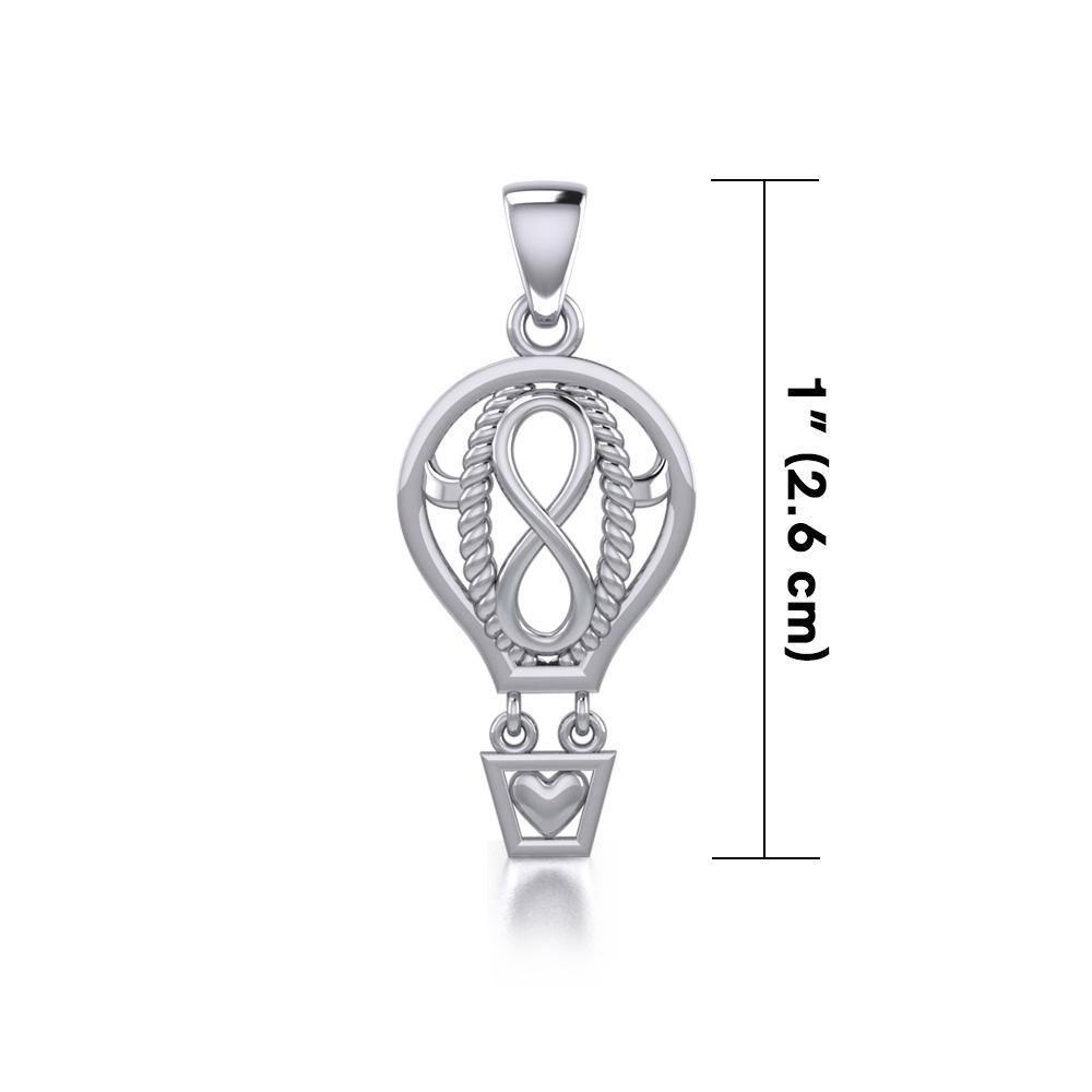 Celtic Infinity Balloon Silver Pendant TPD5188