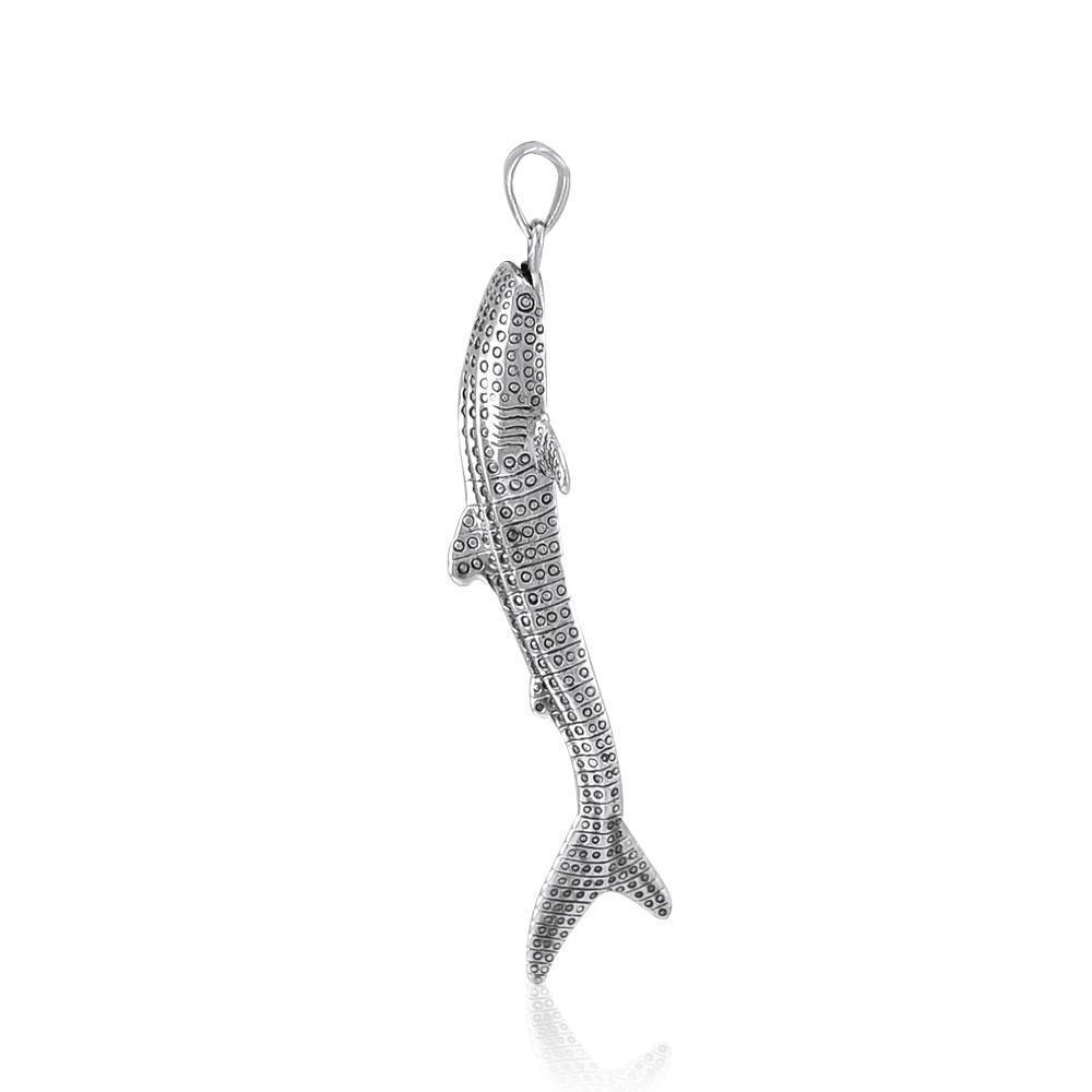 Large Whale Shark Silver Pendant TPD5199