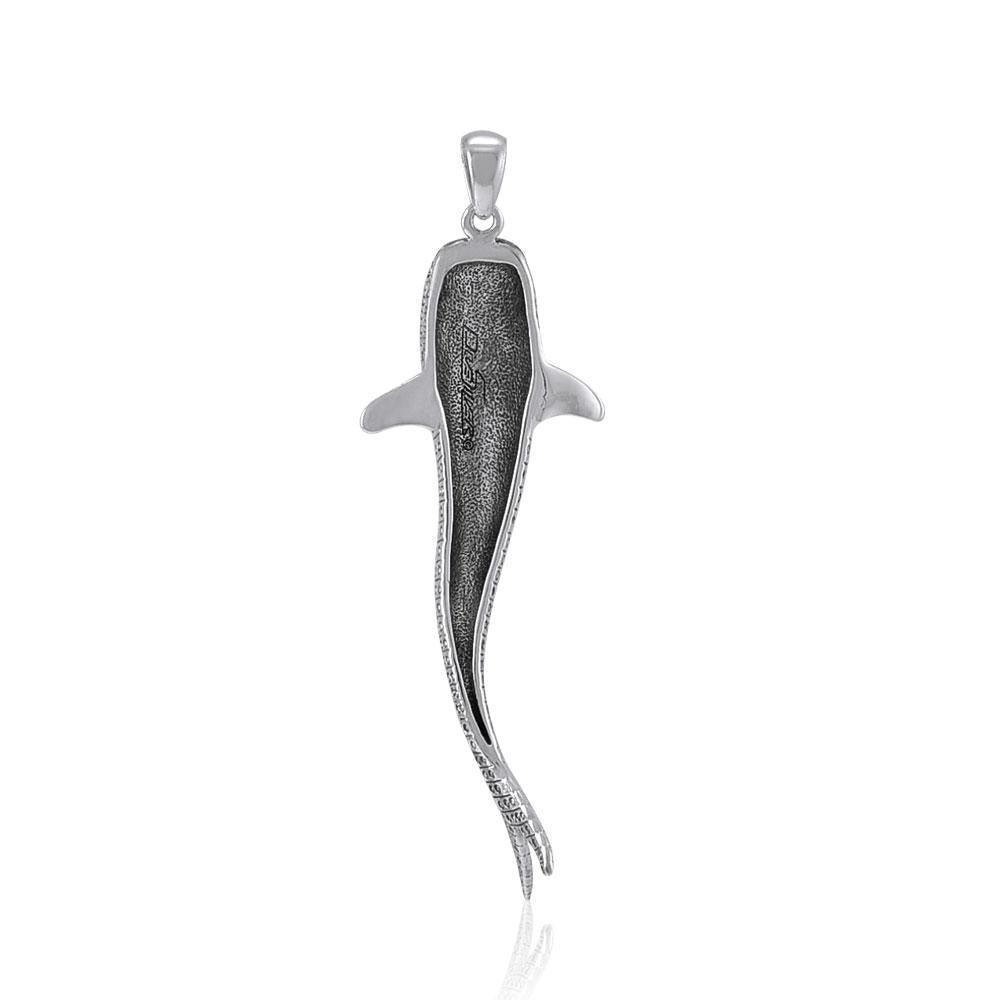 Large Whale Shark Silver Pendant TPD5199