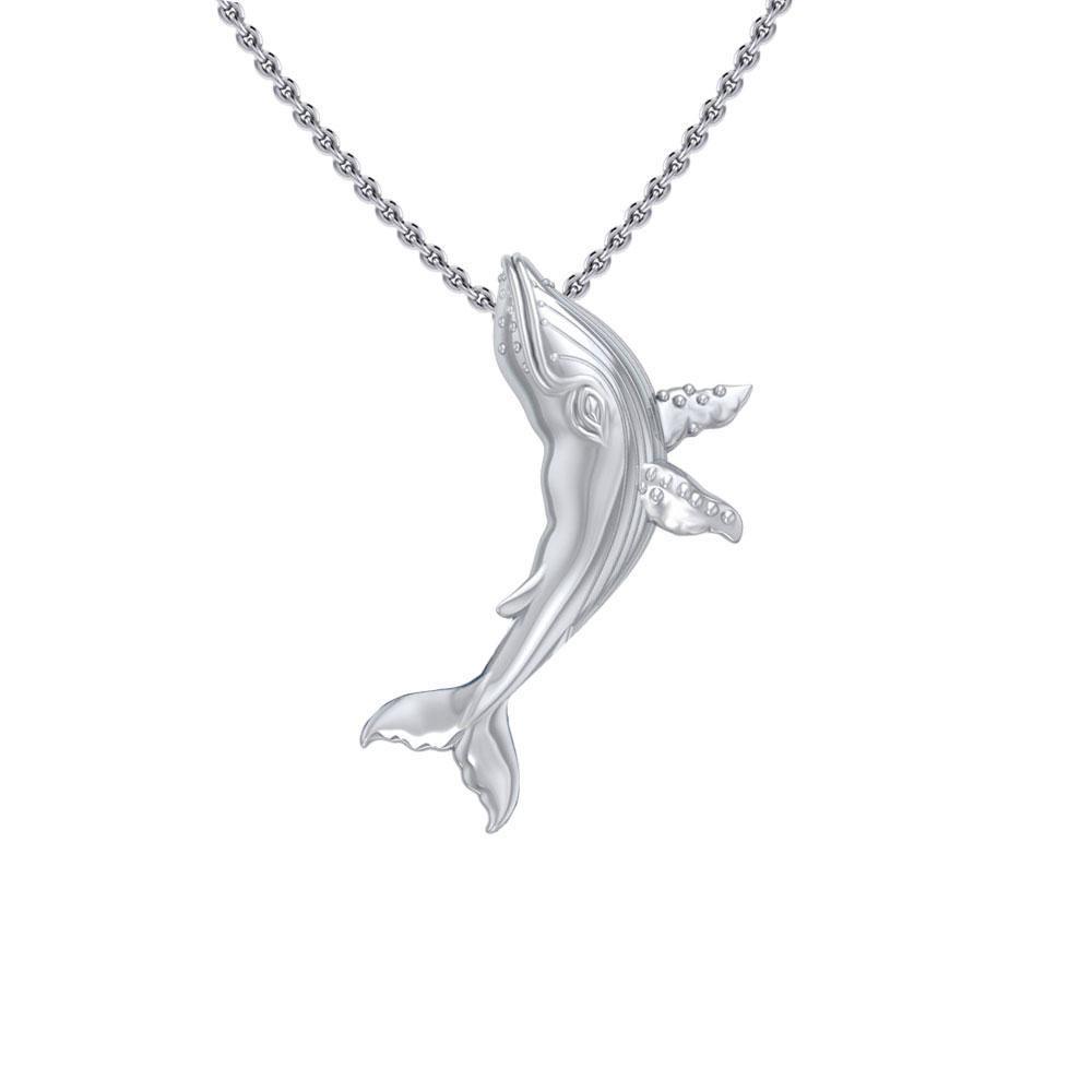 Humpback Whale Sterling Silver Pendant TPD5216