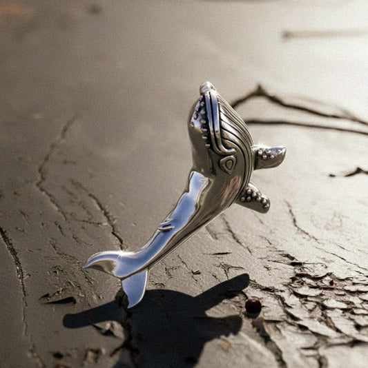Humpback Whale Sterling Silver Pendant TPD5216
