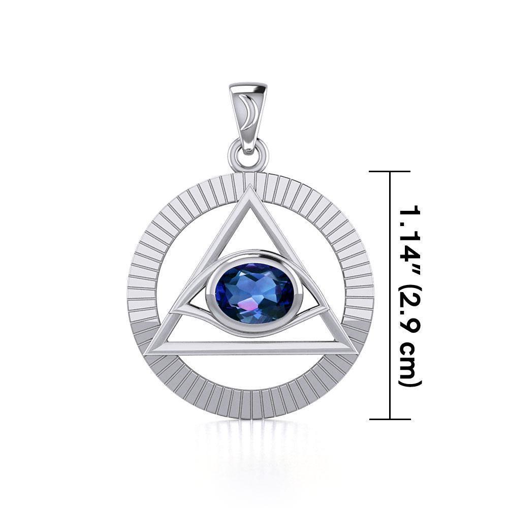 Eye of The Pyramid Silver Pendant TPD5297