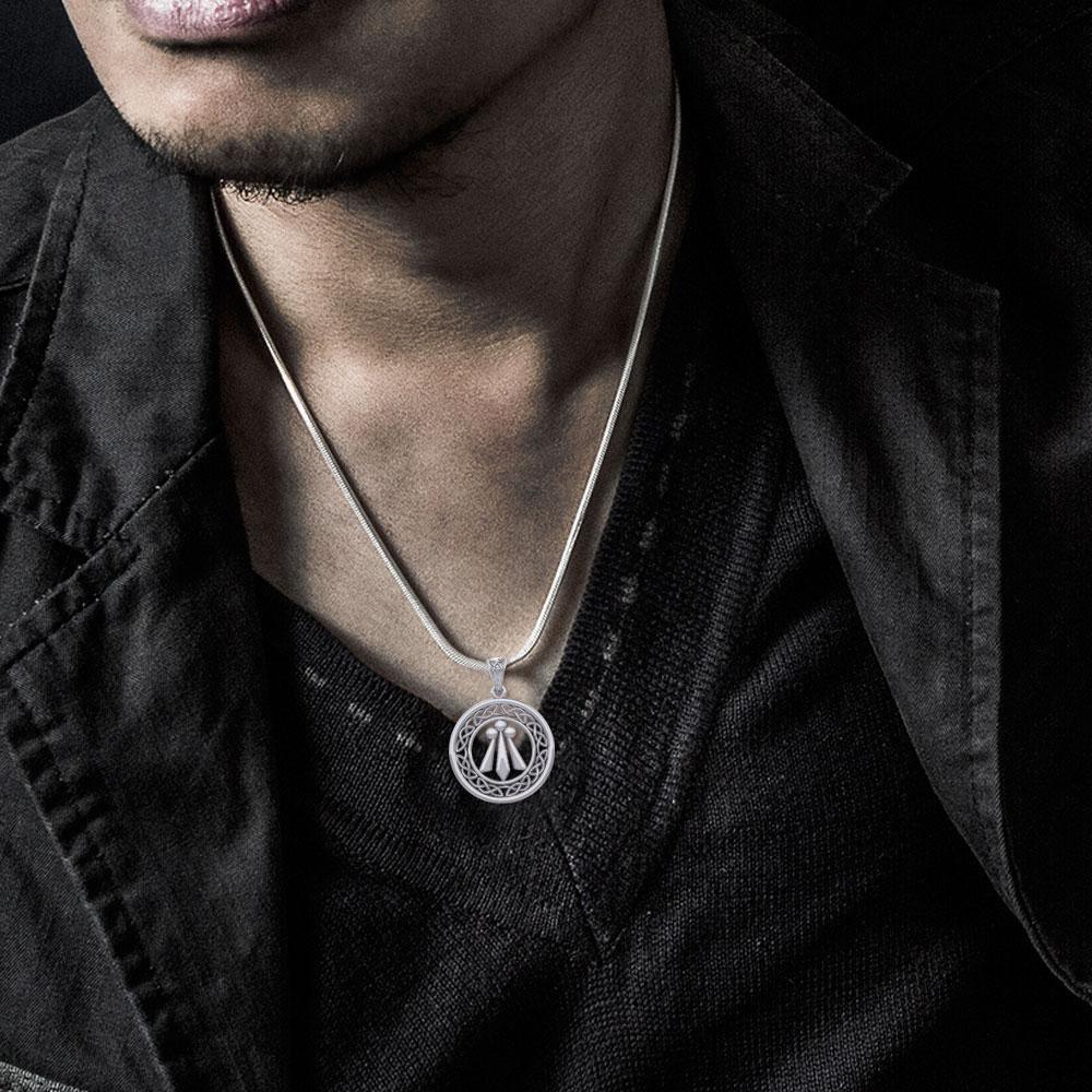 Awen The Three Rays of Light with Celtic Silver Pendant TPD5305