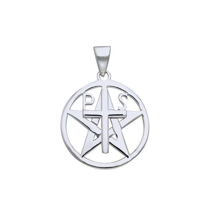 PS Cross and Star Silver Pendant TPD531