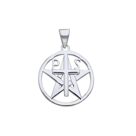 PS Cross and Star Silver Pendant TPD531