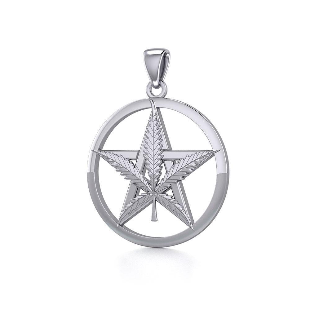 Oberon Zell Greenleaf Pentagram Silver Pendant TPD5371