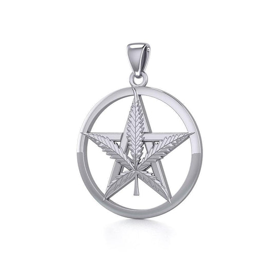 Oberon Zell Greenleaf Pentagram Silver Pendant TPD5371