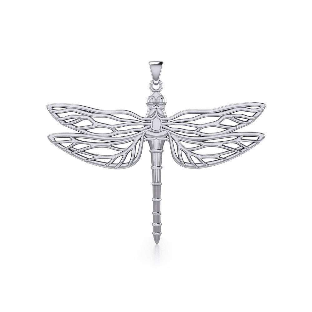 Break Away with the Dragonfly Silver Pendant TPD5383