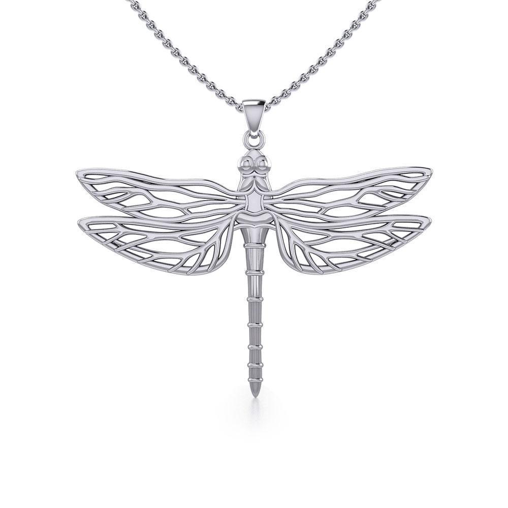 Break Away with the Dragonfly Silver Pendant TPD5383